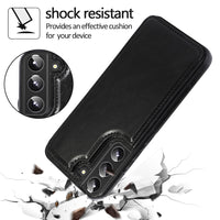 Thumbnail for Samsung Galaxy S23 Leather Wallet Flip Case Cover - Black