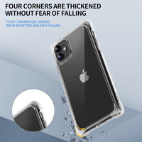 Thumbnail for iPhone X Clear Shockproof Case Cover - Black