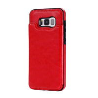 Thumbnail for Samsung Galaxy S8 Plus Leather Wallet Flip Case Cover - Black