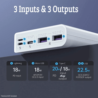 Thumbnail for Super Fast Charge Power Bank Of Sense6F 22.5W 20000mAh - White