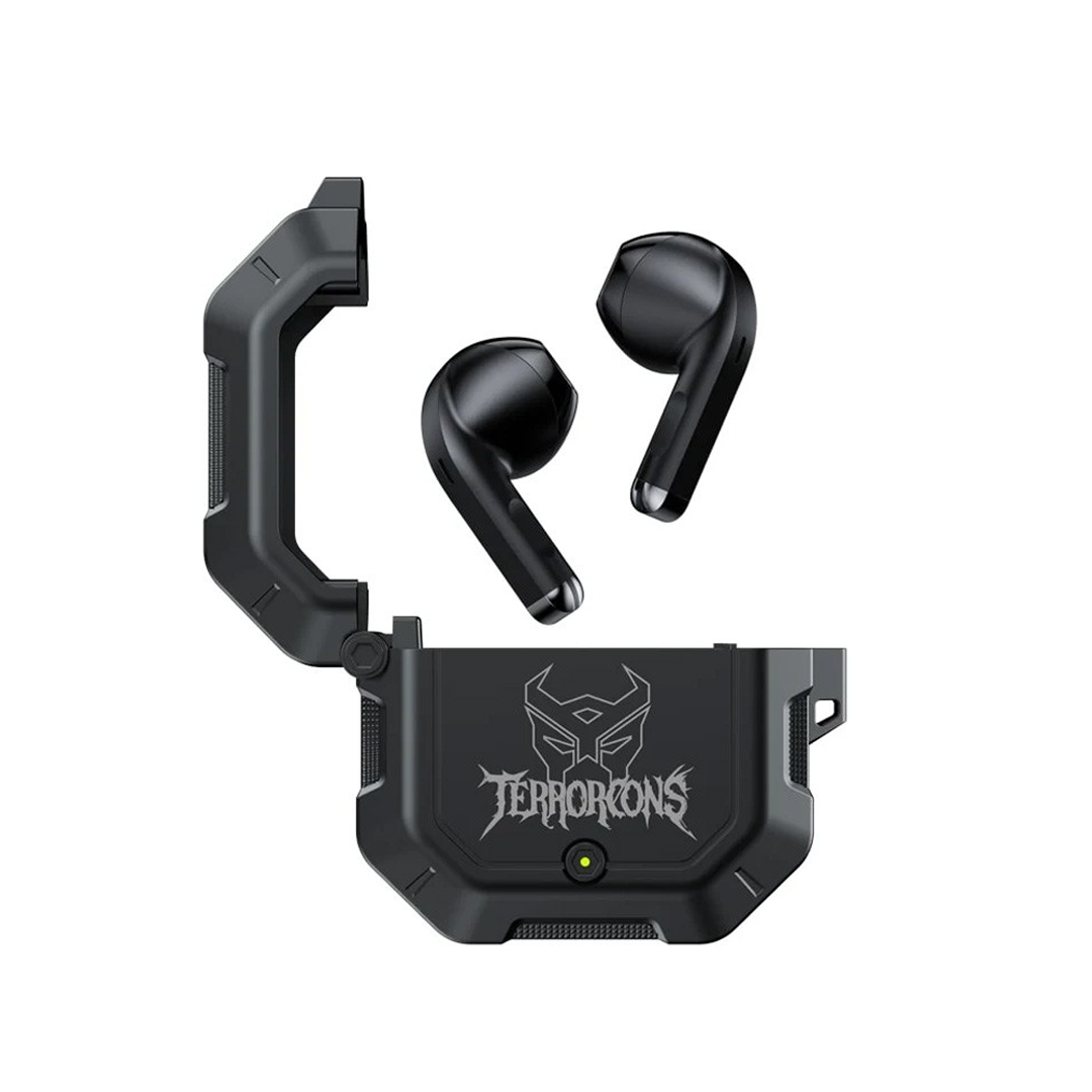 Transformer Noise Reducing Wireless Bluetooth Earphones With TWS And Long Battery Life - Black