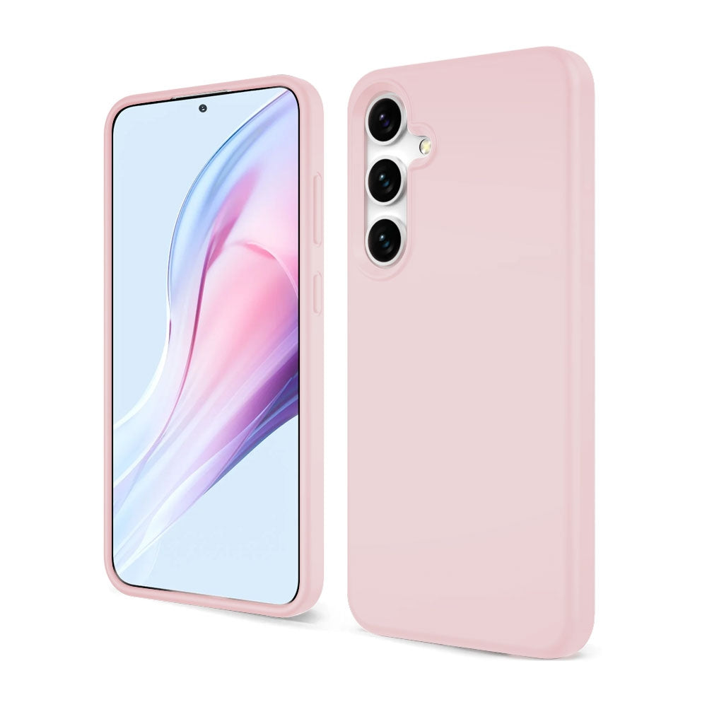 Liquid Silicone Case Cover for Samsung Galaxy S24 Plus-Baby - Pink