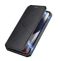 Thumbnail for SKIN-X Series Magnetic Flip Case Cover for iPhone 13 - Black