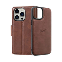 Thumbnail for iphone-15-pro-leather-wallet-flip-magsafe-case-cover-black-23815 Black