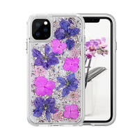 Thumbnail for Dried Flower Bling Gold Foil Clear Case Cover for iPhone 11 Pro - Gold