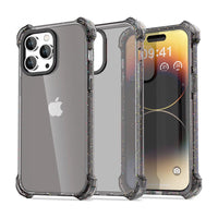 Thumbnail for Bounce Impact Clear Shockproof Case Cover for iPhone 15 Pro-Clear - Black