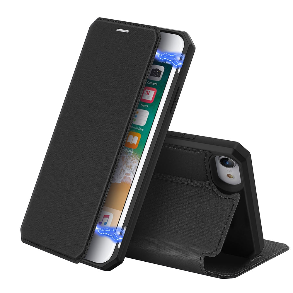 SKIN-X Series Magnetic Flip Case Cover for iPhone 7 Plus / 8 Plus - Black