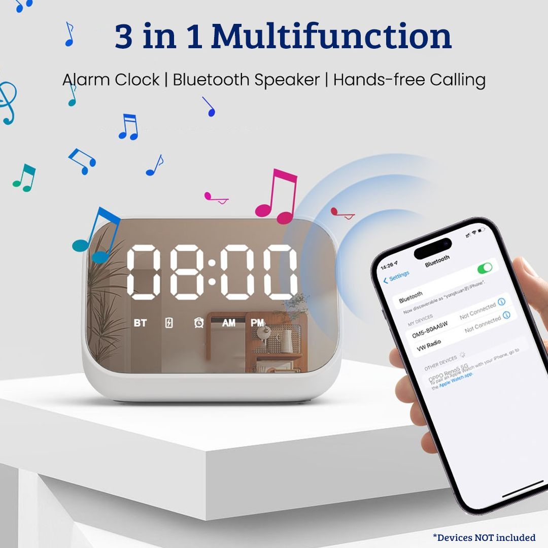 REDEFINE Beewave Bluetooth Speaker and Clock