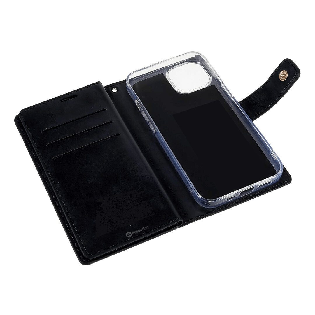 iPhone 15 Pro Max Compatible Case Cover Of Diary With Stylish and Functional Protection - Navy