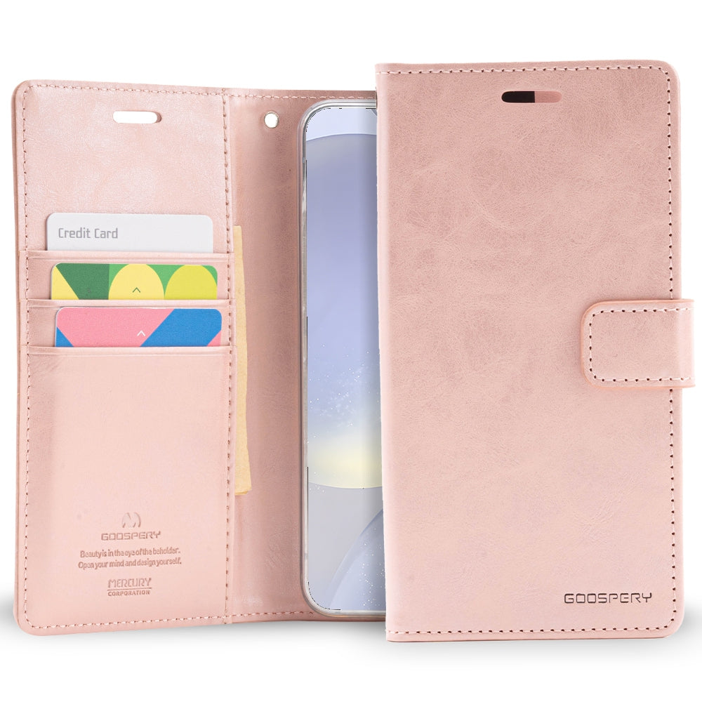 Samsung Galaxy S24 Plus Leather Wallet Flip Case Cover - Black
