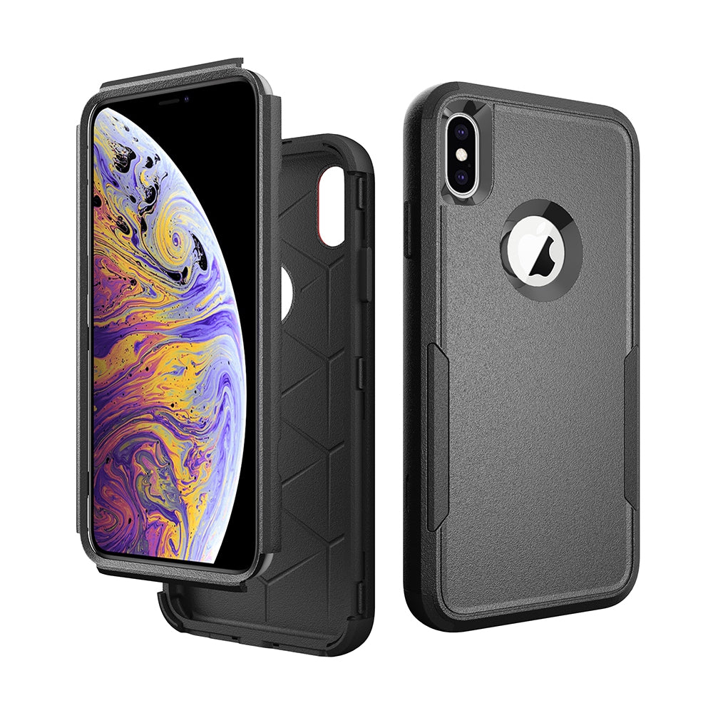 iphone-xs-max-heavy-duty-armor-case-cover-black-22015 Black