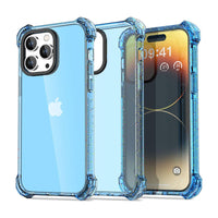 Thumbnail for Bounce Impact Clear Shockproof Case Cover for iPhone 15 Pro Max-Clear - Black