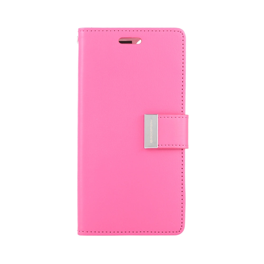 iPhone 15 Plus Leather Wallet Flip Case Cover - Black