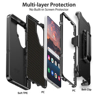 Thumbnail for Samsung Galaxy S26 Ultra Heavy-Duty Armor MagSafe Case Cover - Black