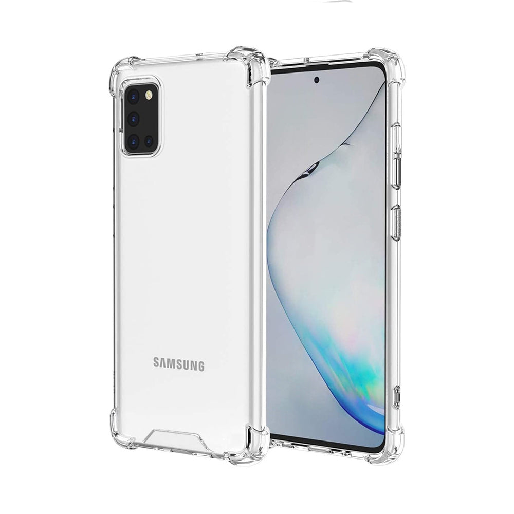 Samsung Galaxy A31 Clear Shockproof Case Cover - Clear