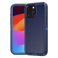 Thumbnail for iPhone 15 Pro Max Heavy-Duty Armor Case Cover - Black