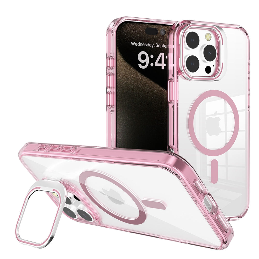 iphone-16-plus-leather-wallet-flip-magsafe-case-cover-pink-166854 Pink