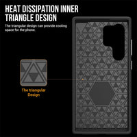 Thumbnail for Samsung Galaxy S24 Ultra Heavy-Duty Armor Case Cover - Black
