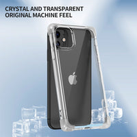 Thumbnail for Anti-Shock Space Protective Clear Case Cover for iPhone X / XS-Clear - Black