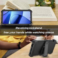 Thumbnail for Samsung Galaxy S24 Plus Heavy-Duty Armor Case Cover - Black