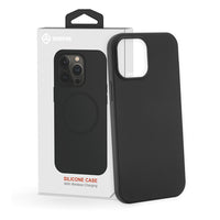 Thumbnail for iphone-13-pro-max-premium-silicone-magsafe-case-cover-black-21057 Black