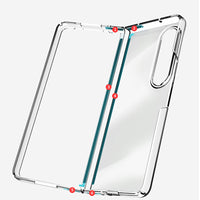 Thumbnail for Samsung Galaxy Z Fold4 Clear Shockproof Case Cover - Clear