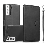 Thumbnail for Samsung Galaxy S21 Leather Wallet Flip MagSafe Case Cover - Black