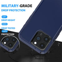 Thumbnail for iPhone 15 Pro Max Heavy-Duty Armor Case Cover - Black