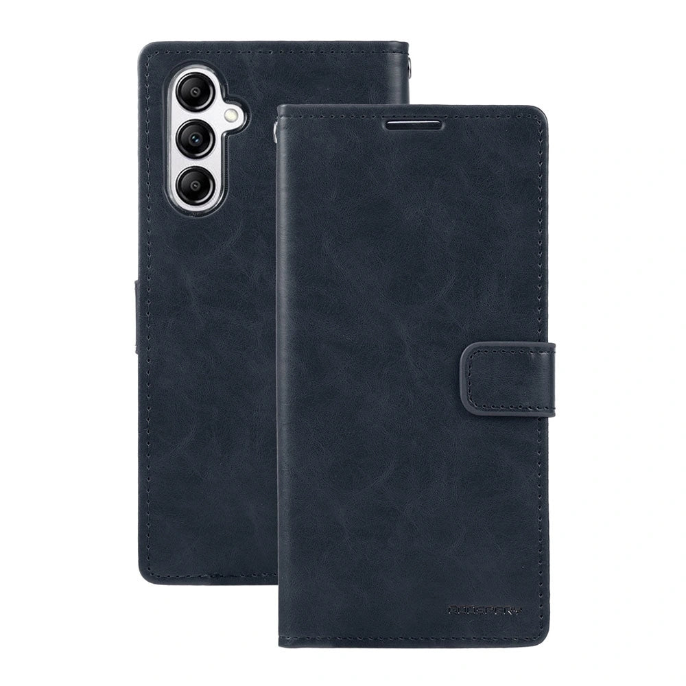 Samsung Galaxy A37 Leather Wallet Flip Case Cover - Black