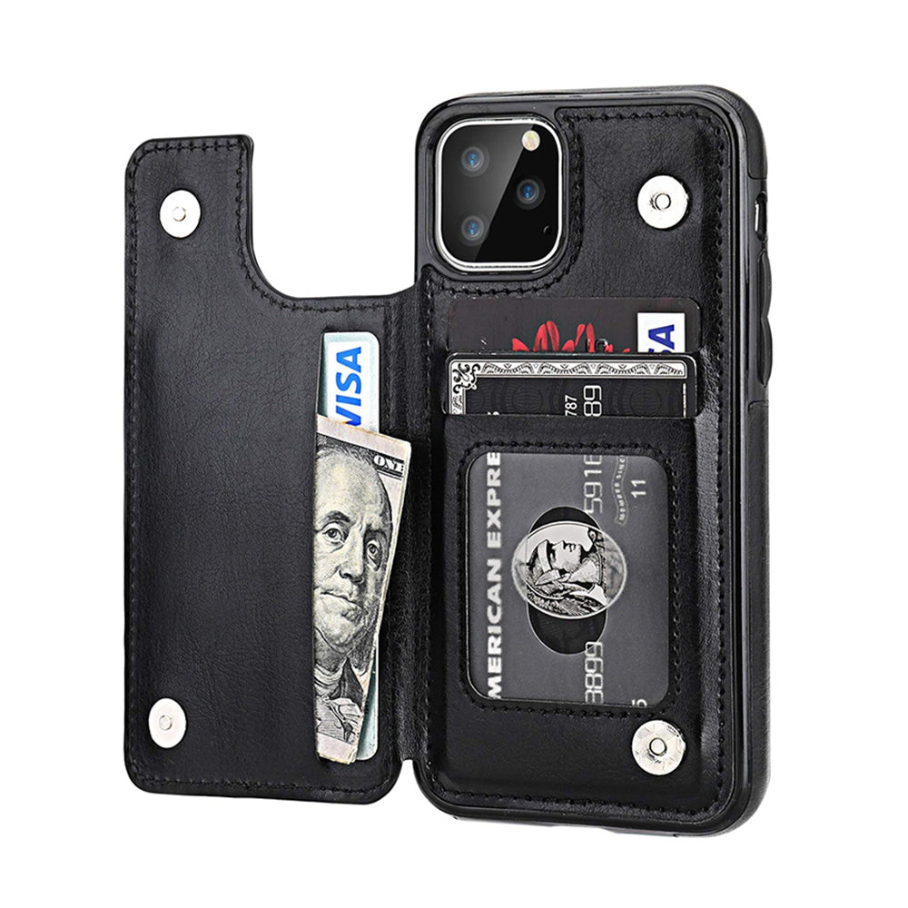 iPhone 11 Pro Max Leather Wallet Flip Case Cover - Rose Gold