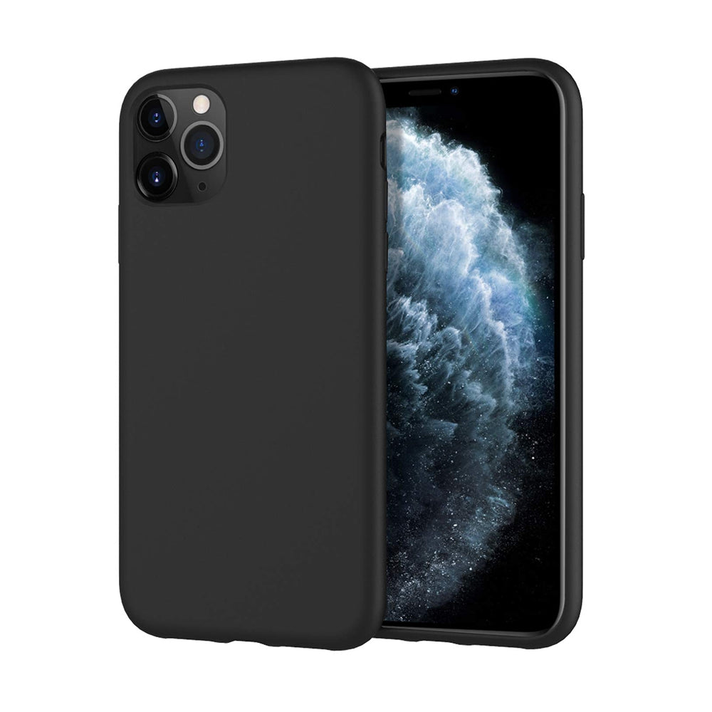 iphone-11-pro-premium-silicone-case-cover-black-21396 Black