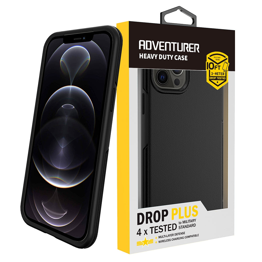 Hybrid Beatles Shockproof Case Cover for iPhone 12 Pro Max / 13 Pro Max - Black