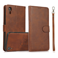 Thumbnail for iPhone XR Leather Wallet Flip MagSafe Case Cover - Black