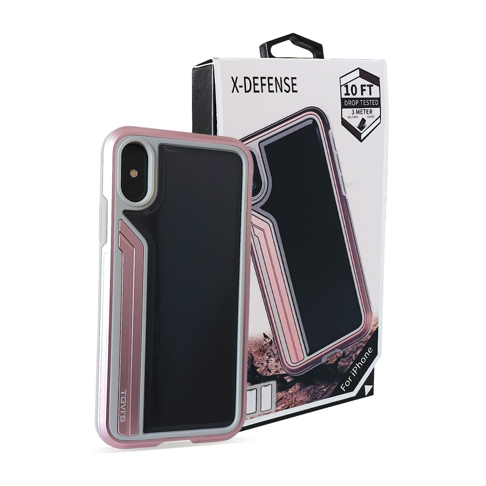 iPhone X Heavy-Duty Armor Case Cover - Pink