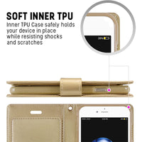 Thumbnail for iPhone 7 Plus Leather Wallet Flip Case Cover - Black