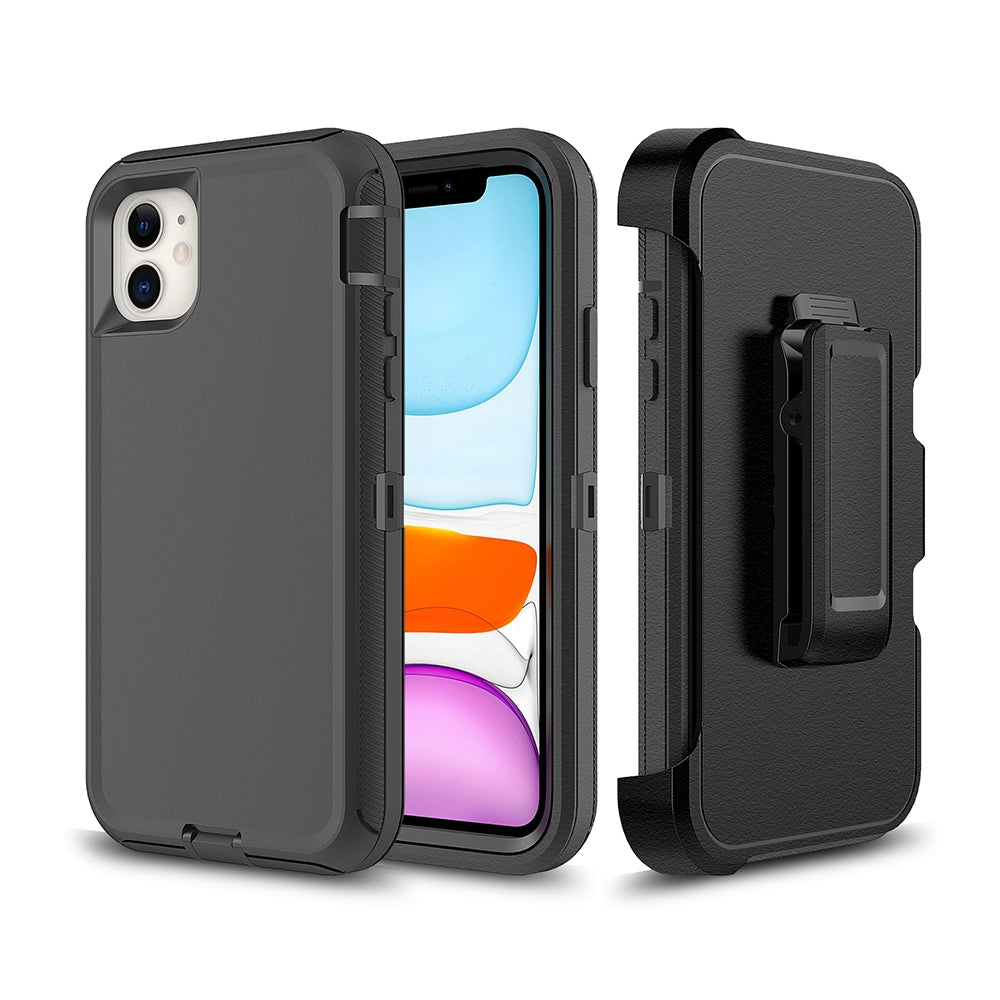 iphone-11-heavy-duty-armor-case-cover-black-22364 Black