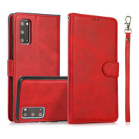 Thumbnail for Samsung Galaxy S20 Leather Wallet Flip MagSafe Case Cover - Black