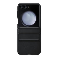 Thumbnail for samsung-galaxy-z-flip5-leather-wallet-flip-case-cover-black-166667 Black