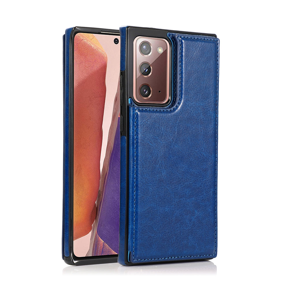 Samsung Galaxy Note 20 Ultra Leather Wallet Flip Case Cover - Black