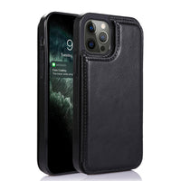 Thumbnail for Back Flip Leather Wallet Cover Case for iPhone 13 Pro - Black