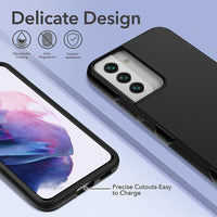 Thumbnail for Hybrid Beatles Shockproof Case Cover for Samsung Galaxy S22 - Black