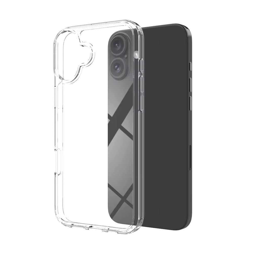 iPhone 16 Plus Clear Shockproof Case Cover - Clear