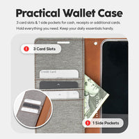 Thumbnail for iphone-13-pro-leather-wallet-flip-case-cover-black-21331 Black