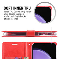 Thumbnail for Samsung Galaxy S23 FE Leather Wallet Flip Case Cover - Black