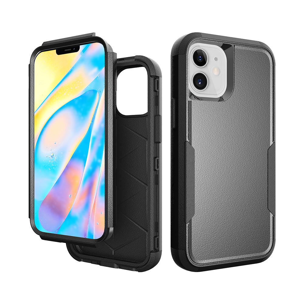 iphone-12-heavy-duty-armor-case-cover-black-22000 Black