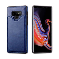 Thumbnail for Back Flip Leather Wallet Case Cover for Samsung Galaxy Note 9 - Black