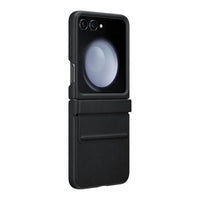 Thumbnail for Samsung Galaxy Z Flip5 Leather Wallet Flip Case Cover - Black