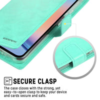 Thumbnail for Samsung Galaxy A25 Leather Wallet Flip Case Cover - Black