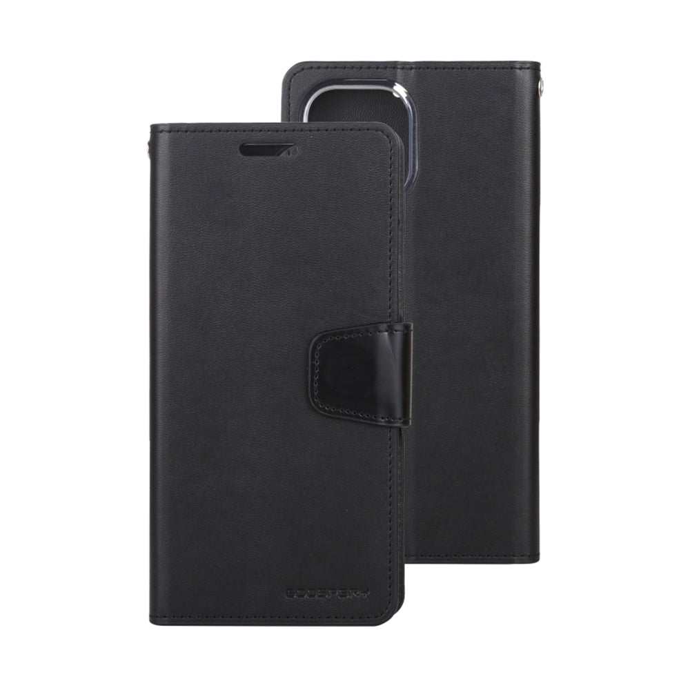 iphone-13-leather-wallet-flip-case-cover-black-21540 Black