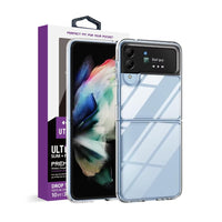 Thumbnail for Samsung Galaxy Z Flip4 Leather Wallet Flip Case Cover - Clear